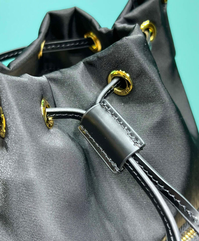 Prada Re-Nylon And Brushed Leather Bag 1BH038 Black
